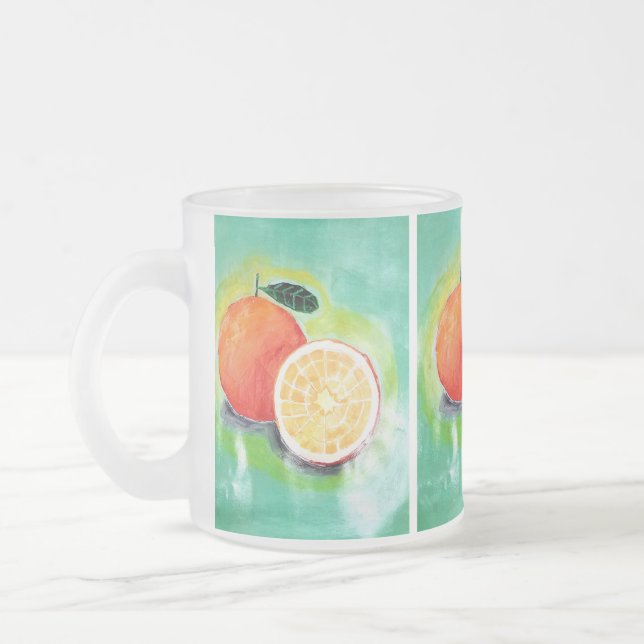 Delicious Orange Frosted Mug (Left)