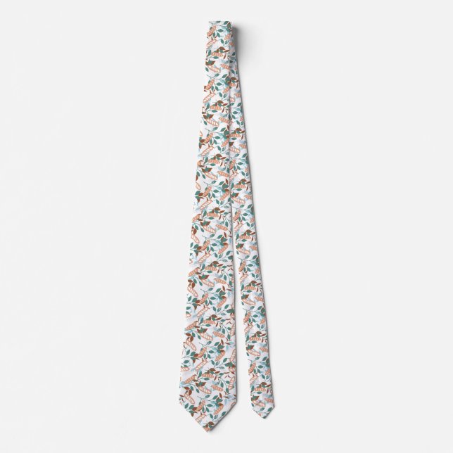  Delicious Organic Wheat Baguette Pattern Tie (Front)