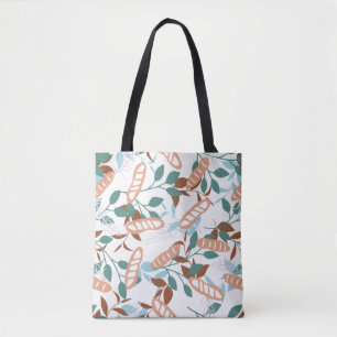 Delicious Organic Wheat Baguette Pattern Tote Bag