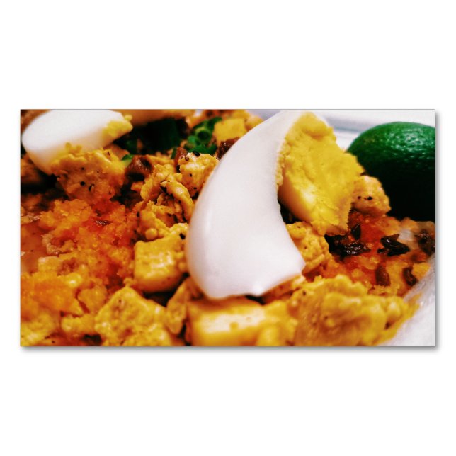 Delicious Palabok Dish Pinoy Food Business Magnet (Front)