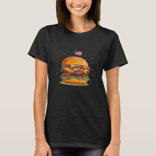 Delicious Patriotic Burger Food for Adults and Kid T-Shirt