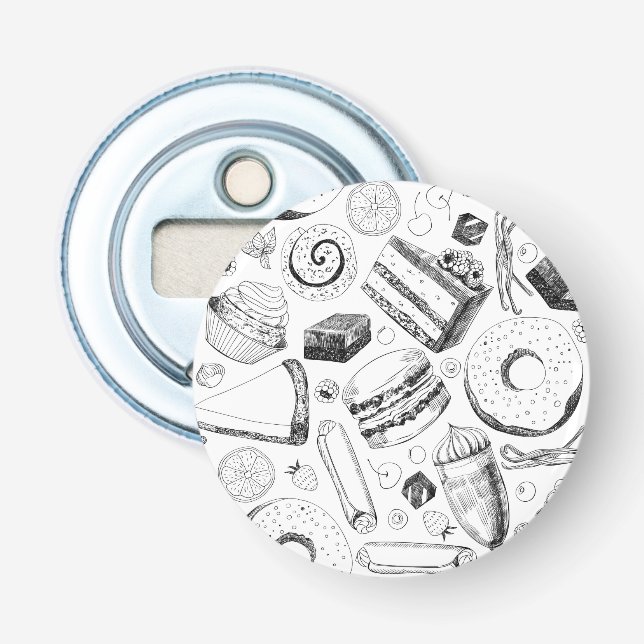Delicious pattern bottle opener (Front)