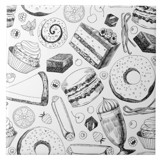 Delicious pattern tile (Front)