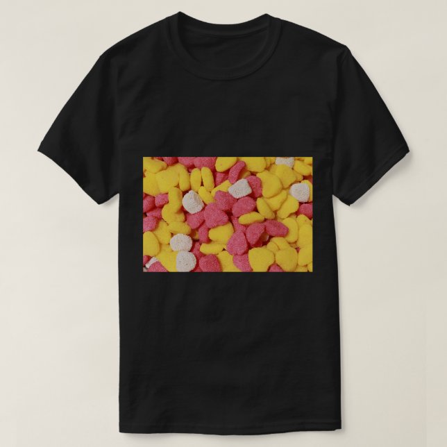 Delicious Pink &amp_ Yellow Candy  T-Shirt (Design Front)