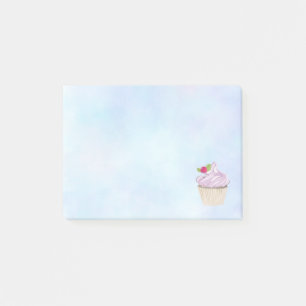 Delicious Pink Cupcake Berry on Top Post-it Notes