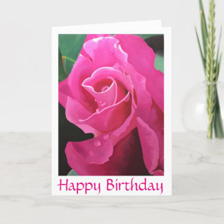 Delicious Pink Happy Birthday greeting card