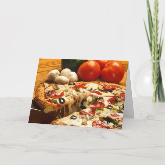 Delicious Pizza Card (Front)