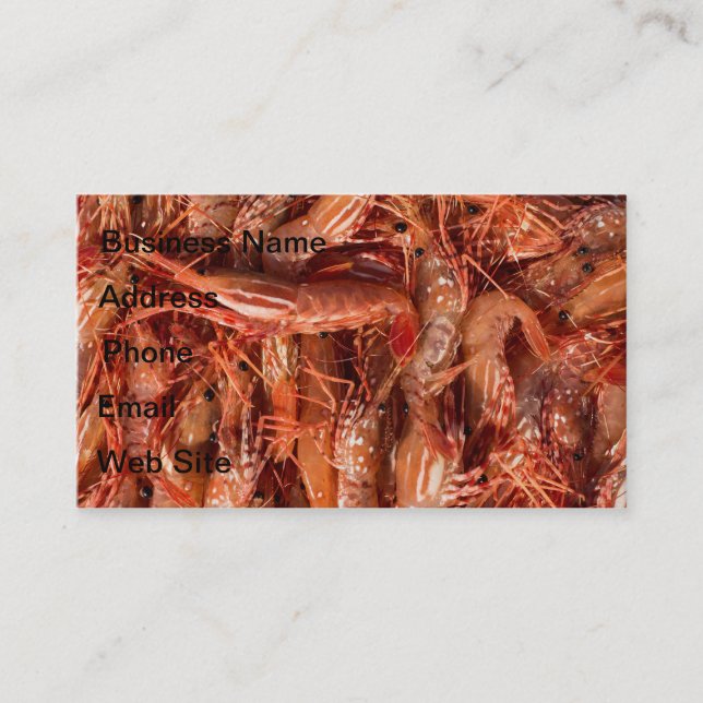 Delicious Prawns Business Card (Front)