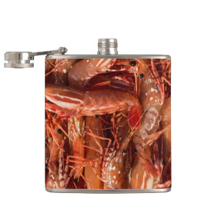 Delicious Prawns Hip Flask