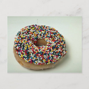 Delicious Rainbow sprinkle doughnut Postcard