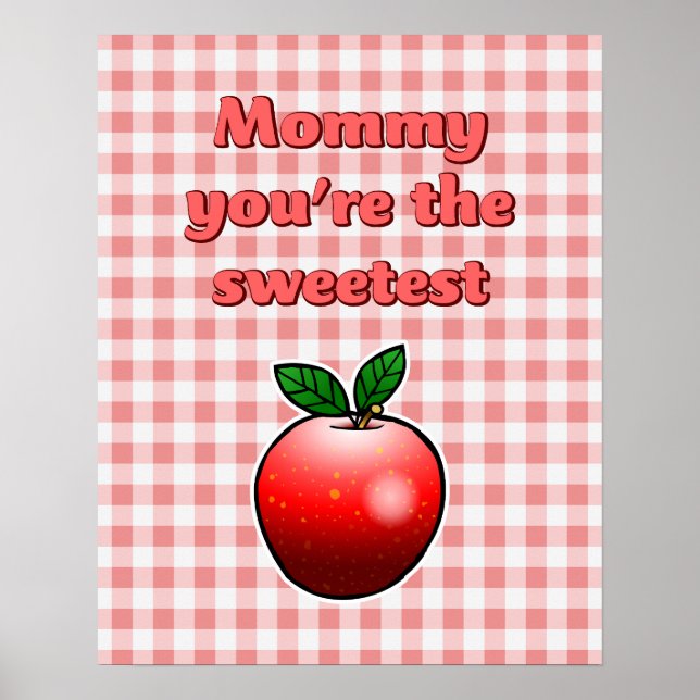 Delicious Red Apple Poster (Front)