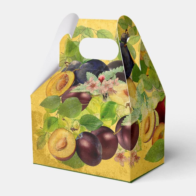 Delicious Serbian Plums (Vintage Edition) Favour Box (Front Side)