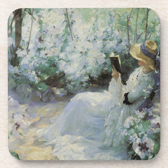Delicious Solitude by Frank Bramley, Vintage Art Coaster (Front)