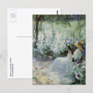 Delicious Solitude by Frank Bramley, Vintage Art Postcard