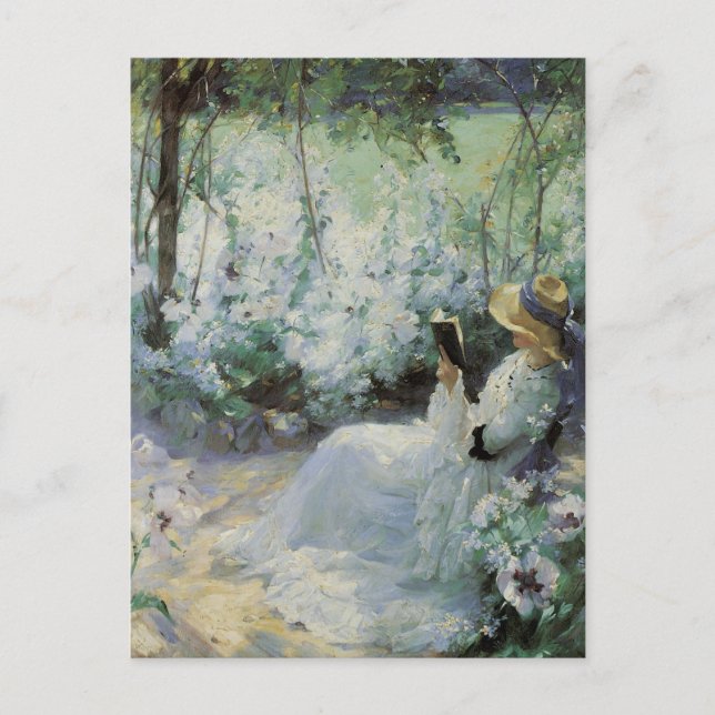 Delicious Solitude by Frank Bramley, Vintage Art Postcard (Front)