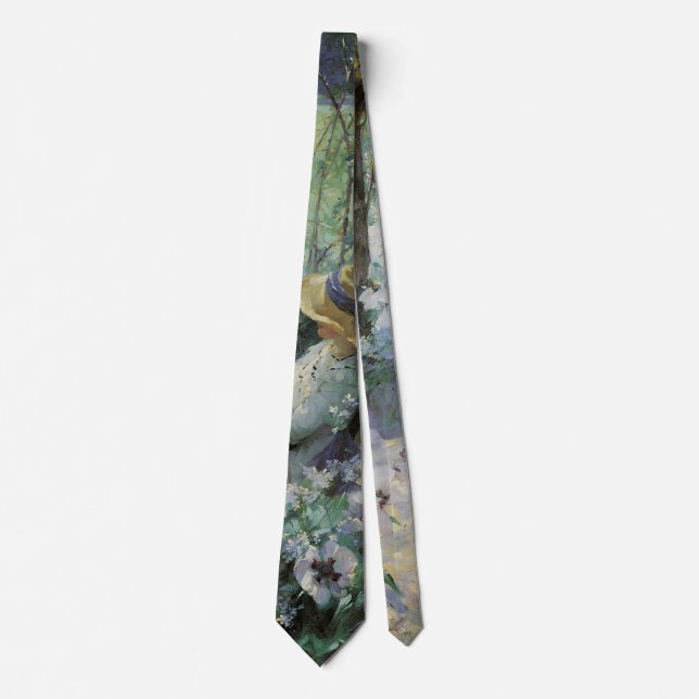 Delicious Solitude by Frank Bramley, Vintage Art Tie (Front)