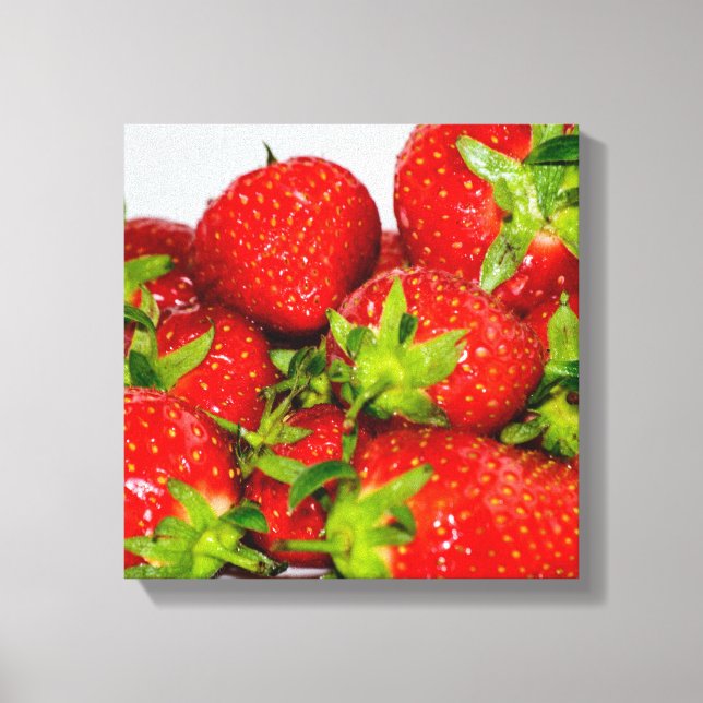 Delicious Strawberries Canvas Print (Front)