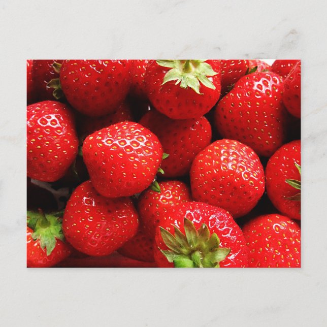 Delicious Strawberries Postcard (Front)