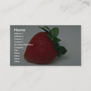 Delicious Strawberry Business Card