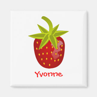 Delicious strawberry magnet