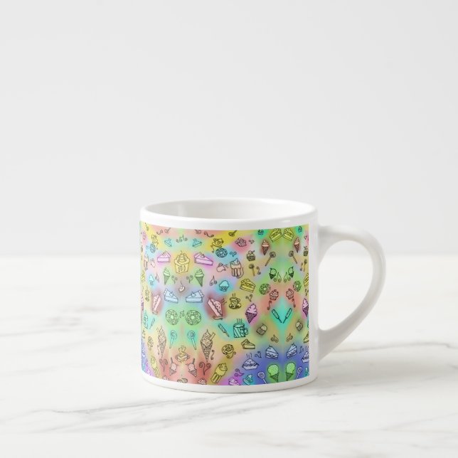 DELICIOUS SUMMER DESSERTS PATTERN  ESPRESSO CUP (Right)