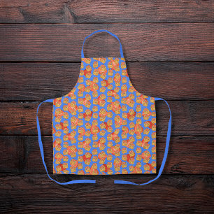 Delicious waffles and fruit blue apron