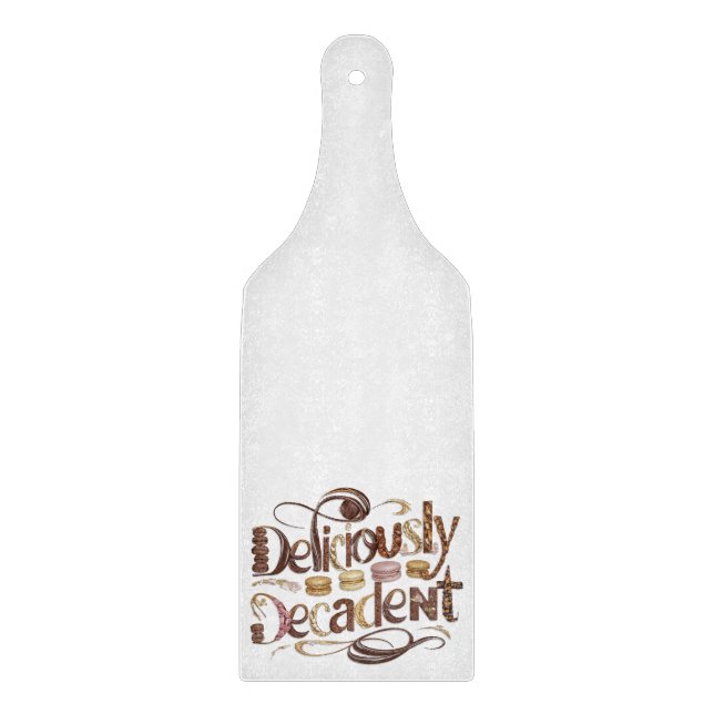 Deliciously Decadent Cakes & Chocolate Design Cutting Board (Front)