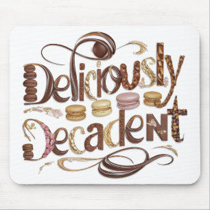 Deliciously Decadent Cakes & Chocolate Design Mouse Mat