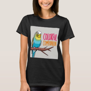 Delight in Colour: Budgie Parrot Lover's Companion T-Shirt
