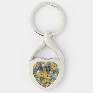 Delight in the Lord - Floral  Key Ring