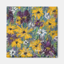 Delight in the Lord - Floral Magnet 