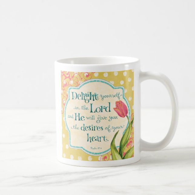Delight in the Lord - Personalised Coffee Mug (Right)