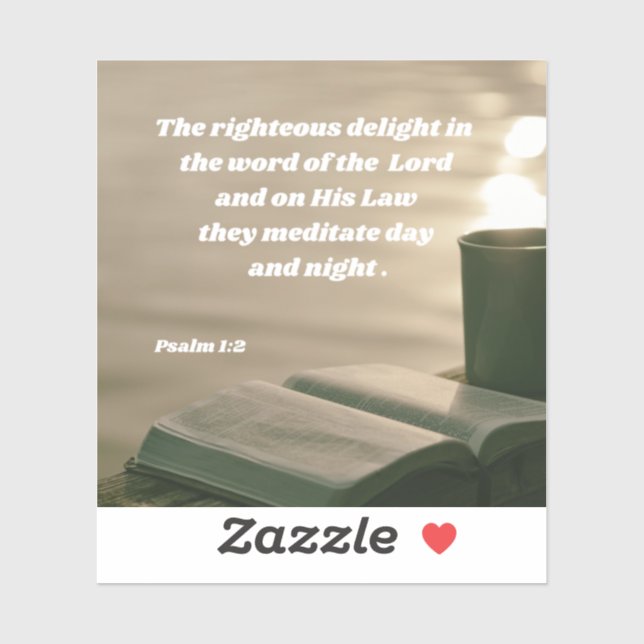 Delight In The Word Of The Lord Psalm 1:2 Bible (Sheet)