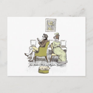 Delight in Vexing, Jane Austen Pride and Prejudice Postcard