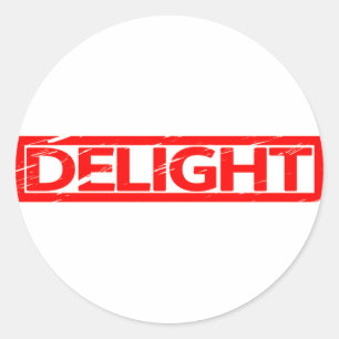 Delight Stamp Classic Round Sticker