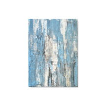 'Delighted' Blue and Grey Abstract Art