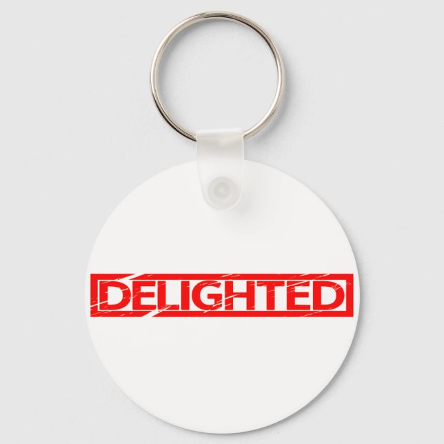 Delighted Stamp Key Ring (Front)