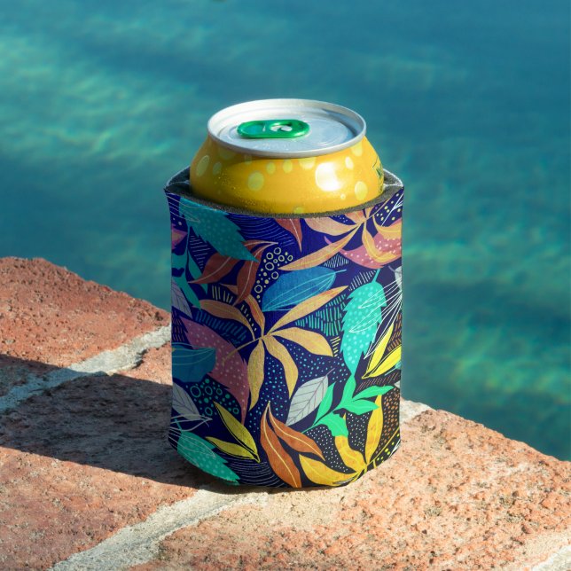Delightful Abstract Pattern  Can Cooler (In Situ Pool)