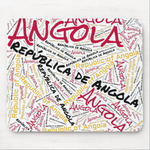Delightful Angola Flag Colours Patriotic Mouse Mat