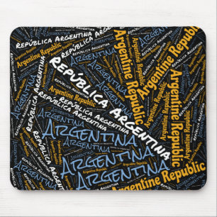 Delightful Argentina Flag Colours Patriotic Mouse Mat