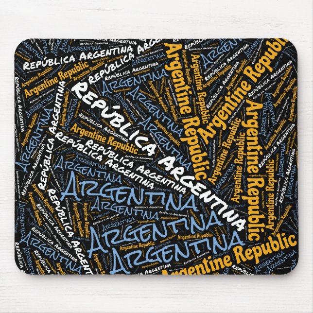 Delightful Argentina Flag Colours Patriotic Mouse  Mat (Front)