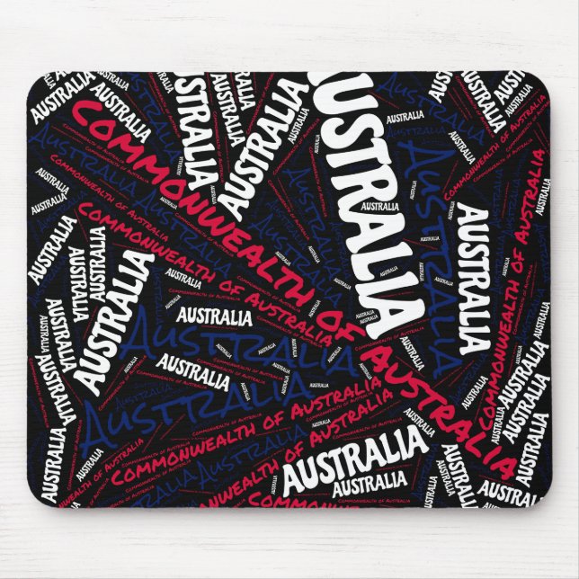 Delightful Australia Flag Colours Patriotic Mouse Mat (Front)