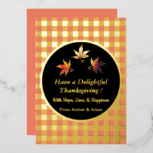 Delightful Autumn Crisp Whimsical Leaves