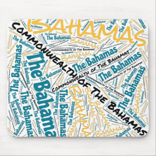 Delightful Bahamas Flag Colours Patriotic Mouse Pa Mat