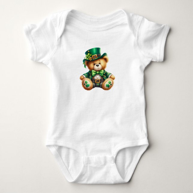 Delightful Bear Baby Bodysuit (Front)