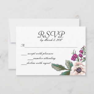 Delightful Blooms RSVP Card