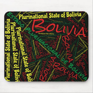 Delightful Bolivia Flag Colours Patriotic Mouse Mat