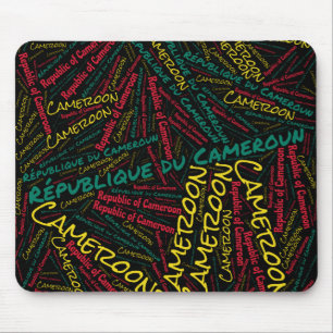 Delightful Cameroon Flag Colours Patriotic Mouse Mat