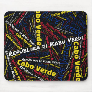 Delightful Cape Verde Flag Colours Patriotic Mouse Mat