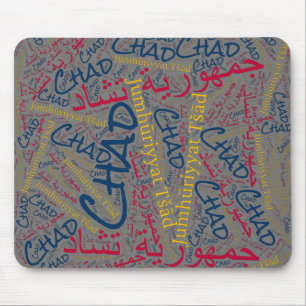 Delightful Chad Flag Colours Patriotic Mouse Mat